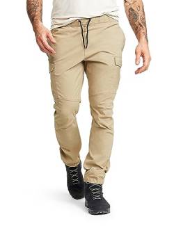 RevolutionRace Mood Cargo Pants für Herren, Leichte und Dehnbare Outdoor-Hose für den Alltag und alle Outdoor-Aktivitäten, Khaki, M von RevolutionRace