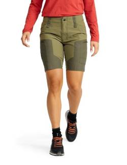 RevolutionRace RVRC GP Shorts für Damen, strapazierfähige und belüftete Wandershorts für alle Outdoor-Aktivitäten, Burnt Olive, XXL von RevolutionRace