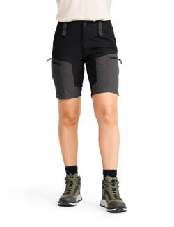 RevolutionRace RVRC GP Shorts für Damen, strapazierfähige und belüftete Wandershorts für alle Outdoor-Aktivitäten, Jet Black, M von RevolutionRace