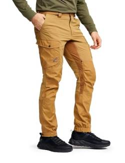 RevolutionRace Rambler Lightweight Pro Pants für Herren, Leichte Outdoor-Hose und Wanderhose für Herren, Dijon, XL von RevolutionRace