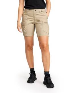 RevolutionRace Rambler Lightweight Pro Shorts für Damen, Leichte Kurze Hose und Wandershorts für Damen, Aluminium/Brindle, XS von RevolutionRace