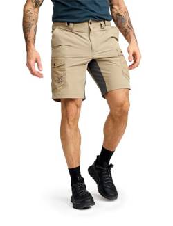 RevolutionRace Rambler Lightweight Pro Shorts für Herren, Leichte Kurze Hose und Wandershorts für Herren, Khaki, L von RevolutionRace