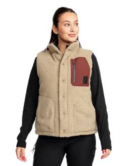 RevolutionRace Rollick Reversible Vest für Damen, 2-in-1-Wendeweste für den täglichen Gebrauch und alle Outdoor-Aktivitäten, Earth, S von RevolutionRace