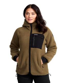 RevolutionRace Sherpa Hoodie für Damen, Outdoor Fleecejacken perfekt für Wanderungen und Outdoor-Abenteuer, Cub, L von RevolutionRace