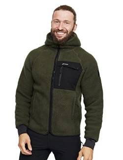 RevolutionRace Sherpa Hoodie für Herren, Outdoor Fleecejacken perfekt für Wanderungen und Outdoor-Abenteuer, Forest Night, M von RevolutionRace