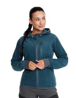 RevolutionRace Trekker Hoodie für Damen, perfekt für Wanderungen und Outdoor-Abenteuer, Moonlit Ocean, L von RevolutionRace