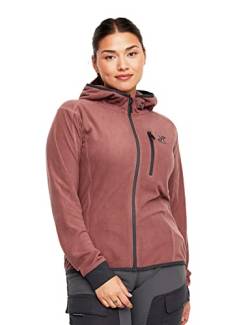 RevolutionRace Trekker Hoodie für Damen, perfekt für Wanderungen und Outdoor-Abenteuer, Vintage Rose, M von RevolutionRace