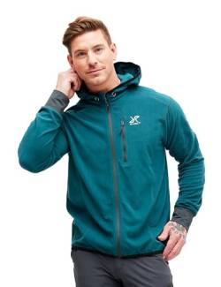 RevolutionRace Trekker Hoodie für Herren, perfekt für Wanderungen und Outdoor-Abenteuer, Teal, M von RevolutionRace