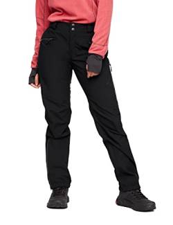 RevolutionRace Wasserdicht Silence Proshell 3L Pants für Damen, Outdoor-Shellhose mit optimaler Bewegungsfreiheit, Black/Anthracite 3.0, L von RevolutionRace