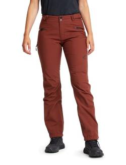 RevolutionRace Wasserdicht Silence Proshell 3L Pants für Damen, Outdoor-Shellhose mit optimaler Bewegungsfreiheit, Earth, M von RevolutionRace