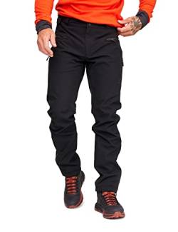 RevolutionRace Wasserdicht Silence Proshell 3L Pants für Herren, Outdoor-Shellhose mit optimaler Bewegungsfreiheit, Black/Anthracite 3.0, XL von RevolutionRace