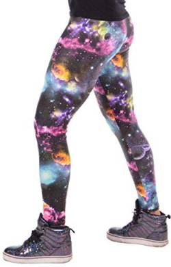 Revolver Fashion Funstigators Festival Kleidung: Bunte Space Meggings - Made in USA - - Mittel von Revolver Fashion