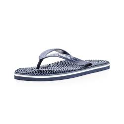 Revs - Lights - Reflexzonen-Massage-Flip-Flops für Männer und Frauen, Mitternachtsblau 36EU von Revs