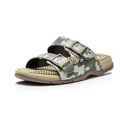 Revs Lochy – Vegane Premium-Sandalen – für Herren – Stoßdämpfende Kissensohle, Fußgewölbestütze und Reflexzonenmassage (Tarnung, eu_footwear_size_system, adult, men, numeric, medium, numeric_42) von Revs