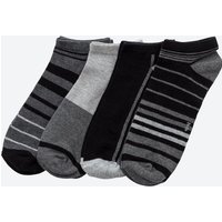 Heren-Sneaker-Socken in sportlichem Design, 4er-Pack von Reward