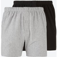 Herren-Boxershorts mit trendigen Streifen, 2er-Pack von Reward