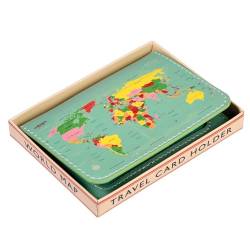 Rex International Kaarthouder Vintage World map von Rex International