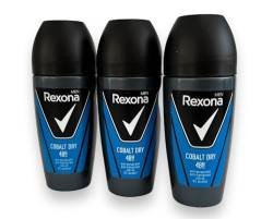 3 x REXONA Men "Cobalt Dry" Deo Roll-on - 50 ml von Rexona