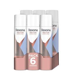 Rexona® - Deodorant vrouw - Spray - Women Maximum Protection Clean Scent Anti-transpirant Spray -6 x 100 ML - Voordeelverpakking von Rexona
