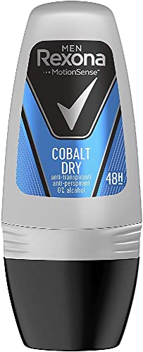 Rexona Cobalt Dry Deodorant Roll On Anti-Transpirant für Herren, 50 ml von Rexona