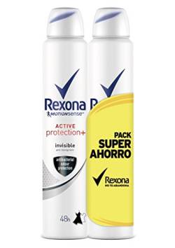 Rexona Deo Active Pro + Invisible Damen 3 Packungen von 2 x 200 ml: insgesamt – 1200 ml von Rexona