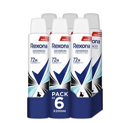 Rexona Deodorant für Damen, Anti-Transpirant-Spray, 72 Stunden, unsichtbar, Aqua, 200 ml, 6 Stück von Rexona