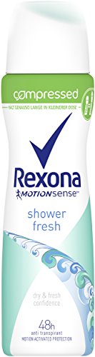Rexona Deospray Shower Fresh Anti-Transpirant Compressed, 6er Pack(6 x 75 ml) von Rexona