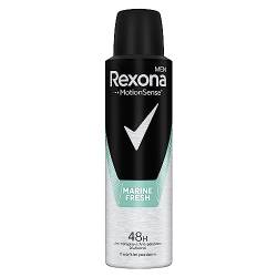 Rexona Men MotionSense Deo Spray Stay Fresh Marine - Anti-Transpirant mit 48 Stunden Schutz gegen starkes Schwitzen und Körpergeruch - 150 ml (1er-Pack) von Rexona