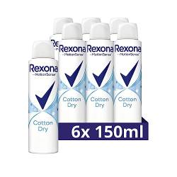 Rexona MotionSense Deo Spray Cotton Dry Anti Transpirant mit 48 Stunden Schutz gegen Körpergeruch und Achselnässe 6x 150 ml von Rexona