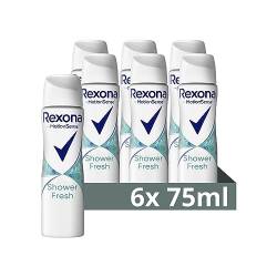 Rexona MotionSense Deo Spray Shower Fresh Compressed - Anti-Transpirant mit 48 Stunden Schutz gegen starkes Schwitzen und Körpergeruch - 75 ml (6er-Pack) von Rexona
