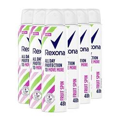 Rexona Women Anti-Transpirant Deo Spray Fruit Spin für junge Haut geeignet dermatologisch getestet 150 ml von Rexona