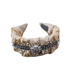 Rfmfkkg Damen Blume Kristall Stirnband Barock Haarband Strass Stirnband Party Zubehör 1 von Rfmfkkg