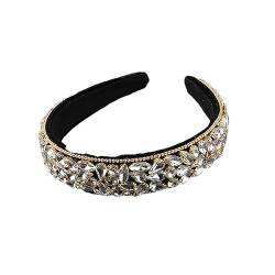 Rfmfkkg Damen Kopfbedeckung Barock Fleece Full Strass Wunderschöne Haar Hoop Haarschmuck 3 von Rfmfkkg