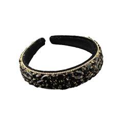 Rfmfkkg Damen Kopfbedeckung Barock Fleece Full Strass Wunderschöne Haar Hoop Haarschmuck 6 von Rfmfkkg