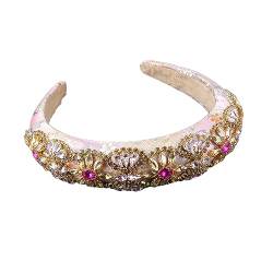 Rfmfkkg Frauen Headwear Barock Intarsien Farbe Strass Haar Hoop Laufsteg Licht Haar Zubehör 5 von Rfmfkkg