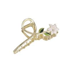 Rheross Blumen-Haarklammern, Metall-Goldband, Haarbänder, Ornamente, Klemme, Haarschmuck für Frauen und Mädchen von Rheross