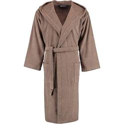 Rhomtuft Bademäntel unisex Kapuze Baronesse taupe - 58 L von Rhomtuft