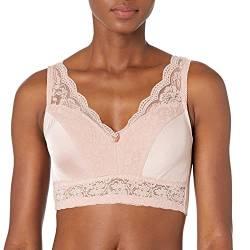 Rhonda Shear Damen Pin Up Leisure Bra with Removable Pads BH mit voller Abdeckung, Rose Blush, Large von Rhonda Shear