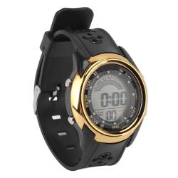 RiToEasysports Sportuhr, Elektronische wasserdichte Taktische Uhr, Resistente Alarmfunktion, Stilvoll für Outdoor-Aktivitäten (Gold) von RiToEasysports
