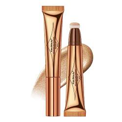 Flüssiger Bronzer-Stick | Multifunktionaler Bronzerstift | 15 ml Beauty Stick Luftkissen-Applikator, cremige Textur, hellt das Gesicht auf und schattiert Bleistiftmischungen Rianpesn von Rianpesn