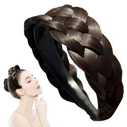 Geflochtenes Stirnband - Anti-Rutsch-Fancy Hair Stirnband für Make-up | Elastischer, weicher Stoff, Stretch-Make-up-Wrap zum Waschen des Gesichts, Hochzeitskleid, Tanz Rianpesn von Rianpesn