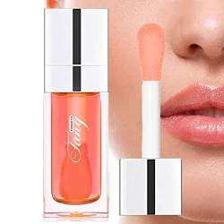 Lippenöl - Hydratisierender Lipgloss getönt - 6 ml transparentes, pflegendes Lippenöl, Lippenbalsam, nicht klebriges Lippenöl, getönter Lippenbalsam für die Lippenpflege und trockene Lippen Rianpesn von Rianpesn