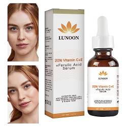 Vitaminseren für das Gesicht, 1,02 Unzen Vitamin C + E Ferulasäure Skin Repair Essence Feuchtigkeitscreme, Fleckentferner, feuchtigkeitsspendende Seren und Gesichtsessenz für die Rianpesn von Rianpesn