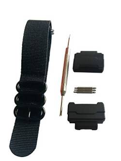 HD Conversion RAF 5 Ring Nylon Armband Adapter (16 mm) Kit für Casio GShock MIL-Schock DW-5600 DW-6900 G-5700 GA-100 GDF-100 GL-7200 GLS-5600 GW-5000 5035 (schwarz) von Richie strap