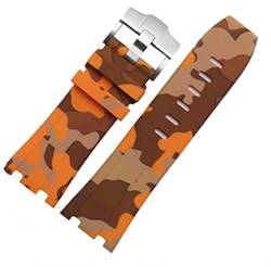 Richie-Armband, 28 mm, Camouflage-Gummi-Uhrenarmband mit Schnallenverschluss, für Audemars Piguet Royal Oak Offshore 15703 AP100 von Richie strap