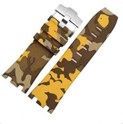 Richie-Armband, 28 mm, Camouflage-Gummi-Uhrenarmband mit Schnallenverschluss, für Audemars Piguet Royal Oak Offshore 15703 AP100 von Richie strap