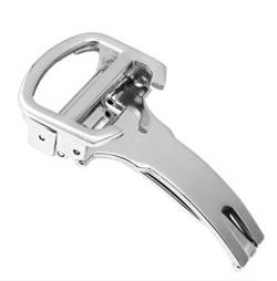 [Richie-Armband] Stahl-Faltschließe mit D-Schnalle für Armbanduhr Cartier Pasha Tankarmbänder, 12 mm von Richie strap