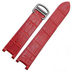 [Richie Strap] rot 20 mm für Pasha de Armbanduhr Cartier Leder Uhrenarmband Armband Gürtel, Leder von Richie strap
