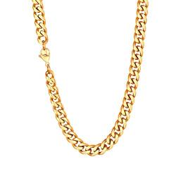 Richsteel 9mm breit 66cm kubanische Collier für Herren und männer Punk Panzerkette Halskette für Anhänger Hip pop Cuban Link Chain für Freunden Ehemann Model von Richsteel