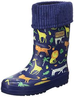 Richter Kinderschuhe Puddleboots Gummistiefel, Nautical (Print Zoo), 31 EU von Richter